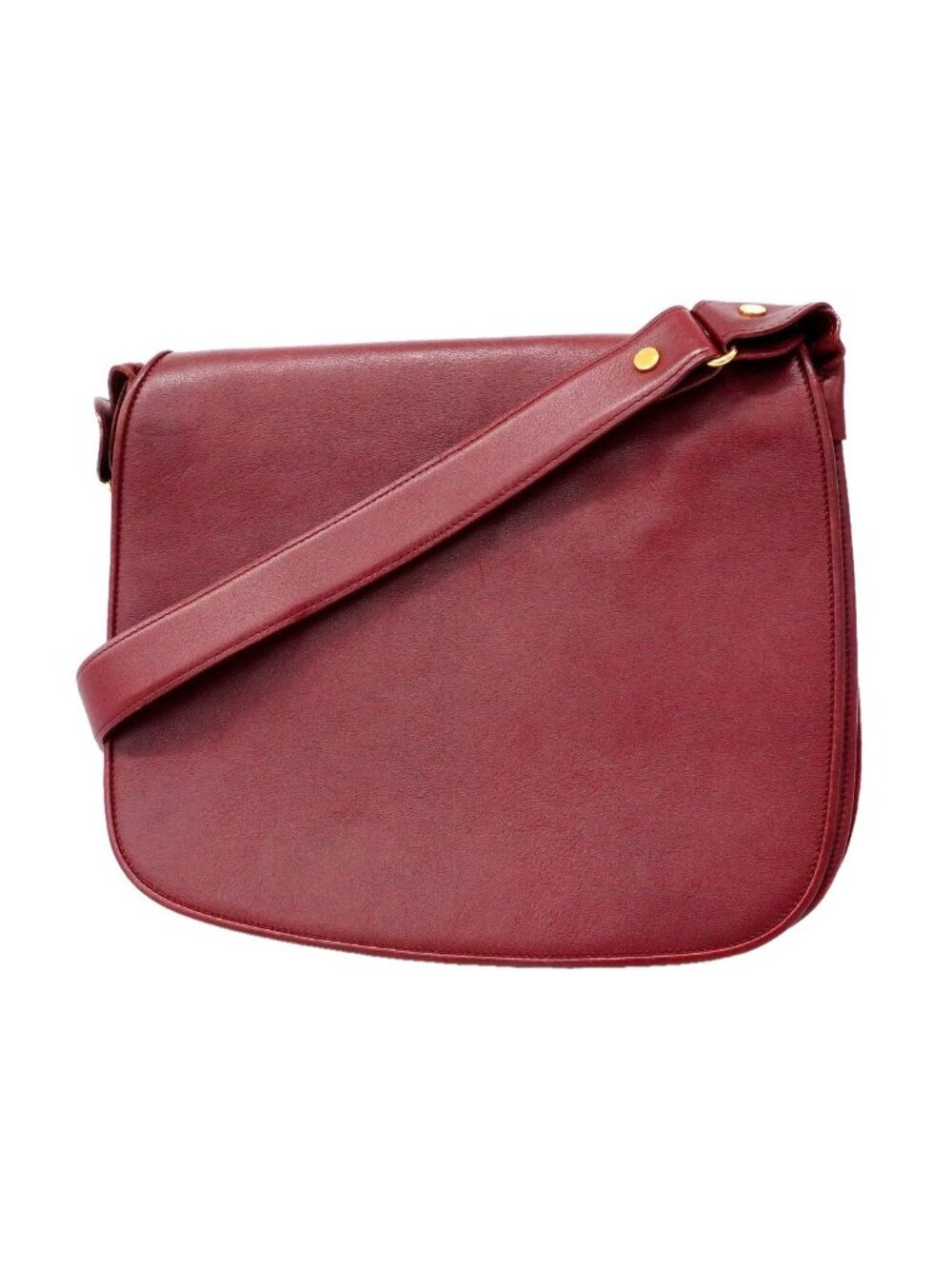 Cartier Shoulder Bag Must Leather Bordeaux Gold
